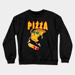 Pizza Skater Crewneck Sweatshirt